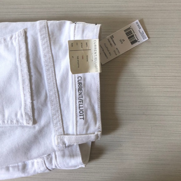 NWT Current Elliot the stiletto jeans white sz 27 - Picture 4 of 8